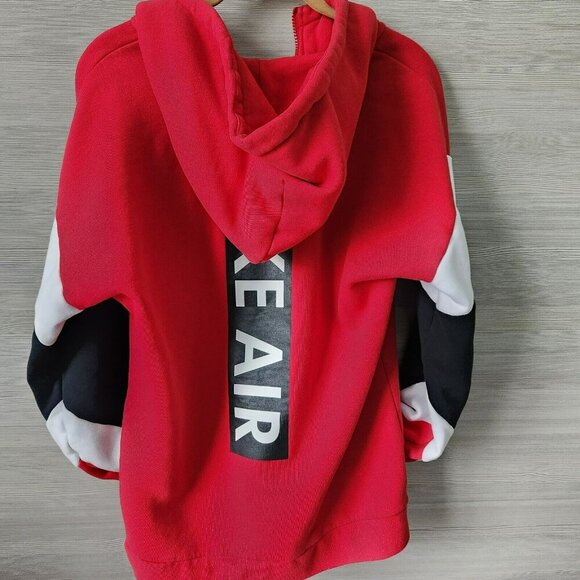 Nike Air Mens Red Athleisure Long Sleeve Pockets Full Zip Hoodie Jacket US Sz S - Picture 6 of 16